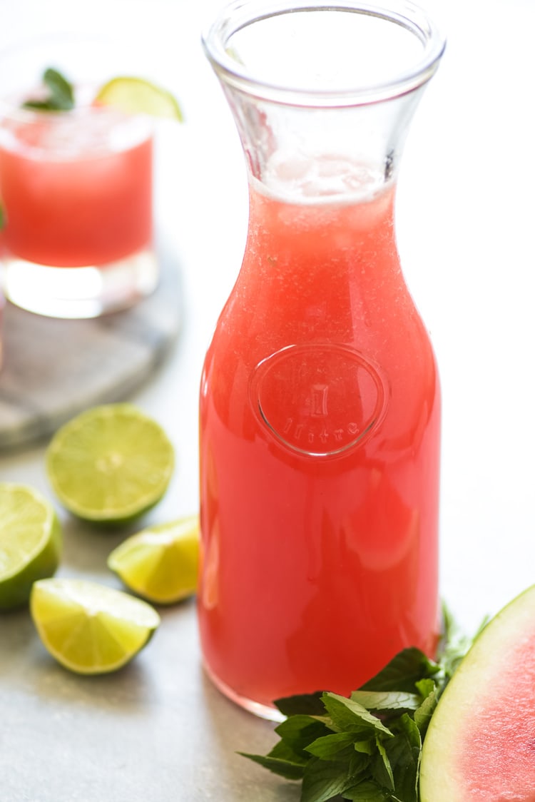 Mexican Watermelon Water (Agua de Sandia) - Isabel Eats
