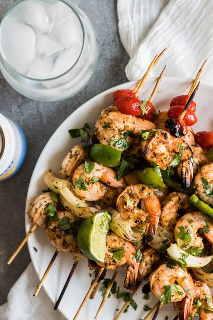 Easy Grilled Shrimp Skewers - Isabel Eats