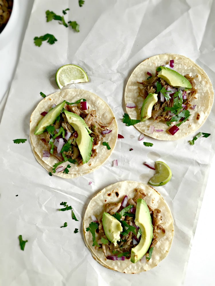 Mexican Slow Cooker Pork Carnitas Tacos