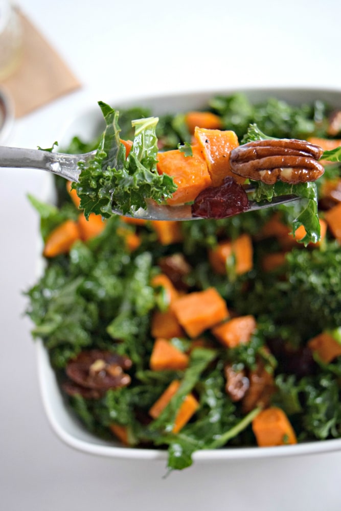 Roasted Sweet Potato and Kale Salad with Candied Pecans ...