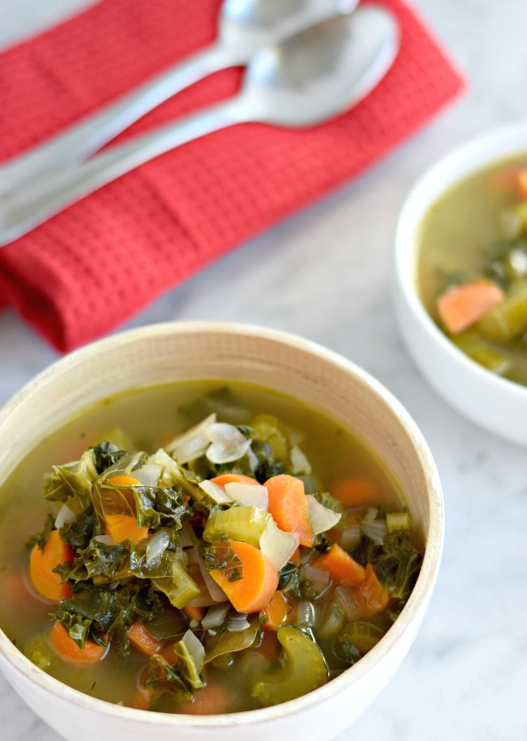 Winter Kale Vegetable Soup - Isabel Eats