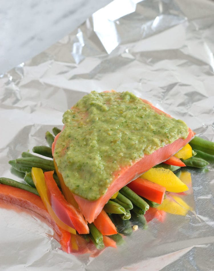 Mexican Baked Salmon in Foil - Isabel Eats