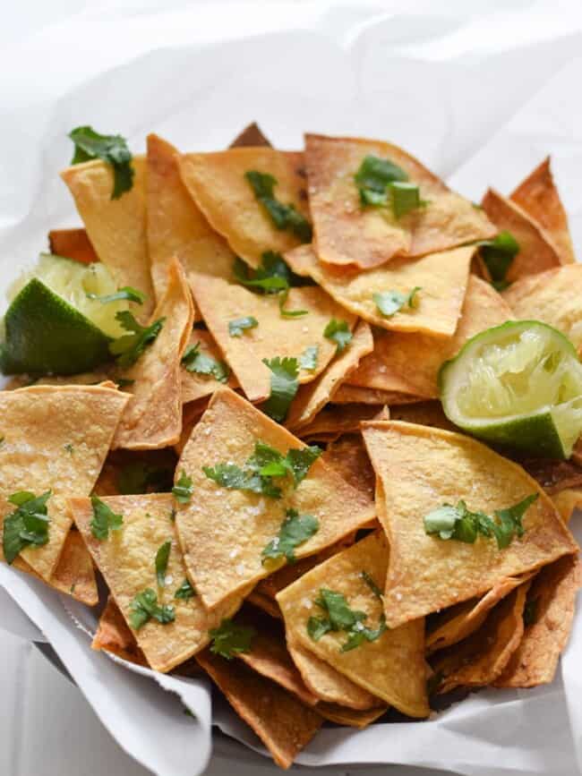 Baked Tortilla Chips - Isabel Eats