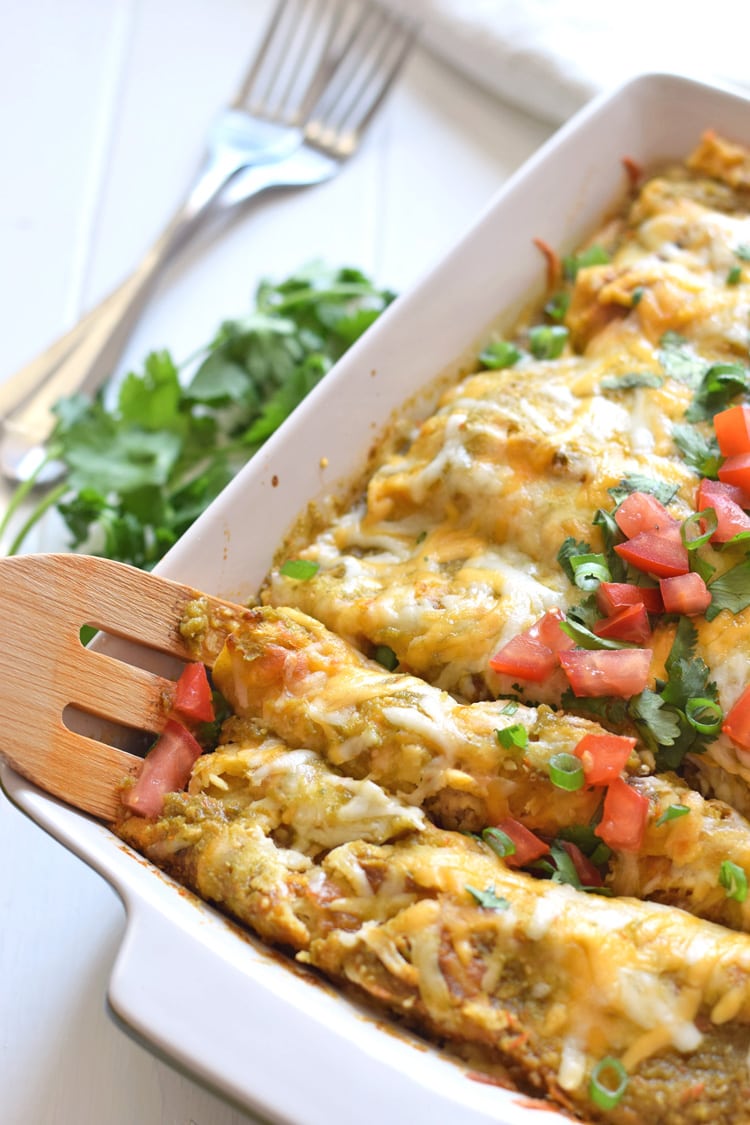 Salsa Verde Chicken Enchiladas Isabel Eats Easy Mexican Recipes