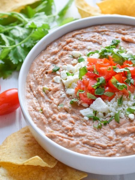 The Best Creamy Bean Dip Recipe - Isabel Eats {easy Mexican Recipes}