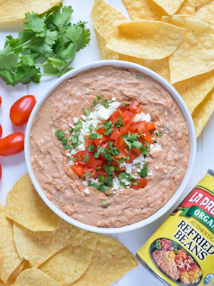 The Best Creamy Bean Dip Recipe - Isabel Eats {Easy Mexican Recipes}