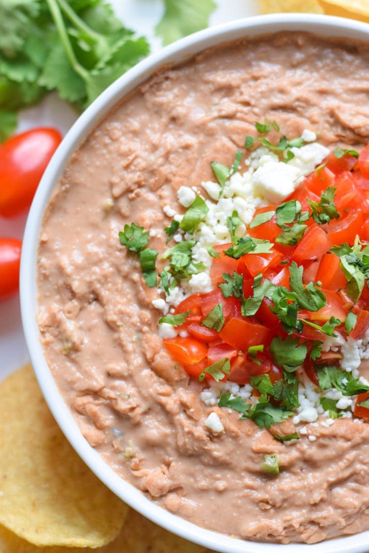 The Best Creamy Bean Dip Recipe Isabel Eats {Easy Mexican Recipes}