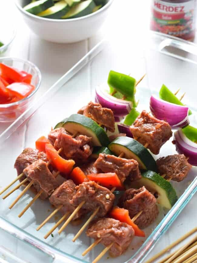 Easy Beef Skewers - Isabel Eats {Easy Mexican Recipes}