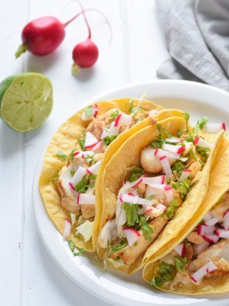 Fish Tacos with Chipotle Lime Crema