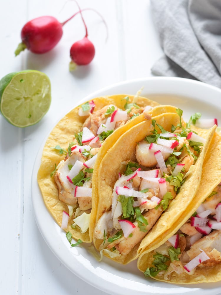 Yummy Fish Tacos With Chipotle Lime Crema Recipe | Healthy ...