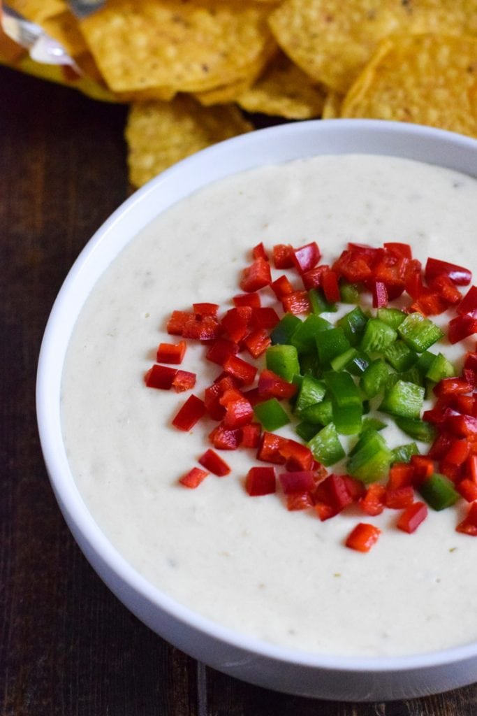 Salsa Verde Queso Dip - Isabel Eats