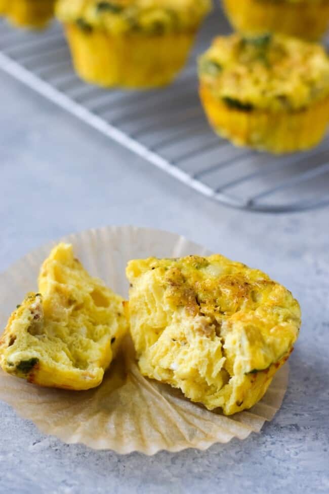 Chicken and Green Chile Egg Muffins - Isabel Eats