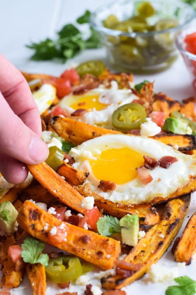 Loaded Sweet Potato Breakfast Fries - Isabel Eats