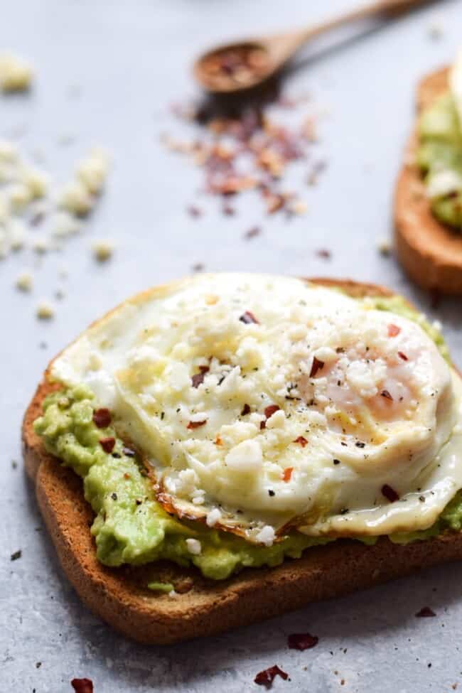 Spicy Avocado Toast with Egg - Isabel Eats