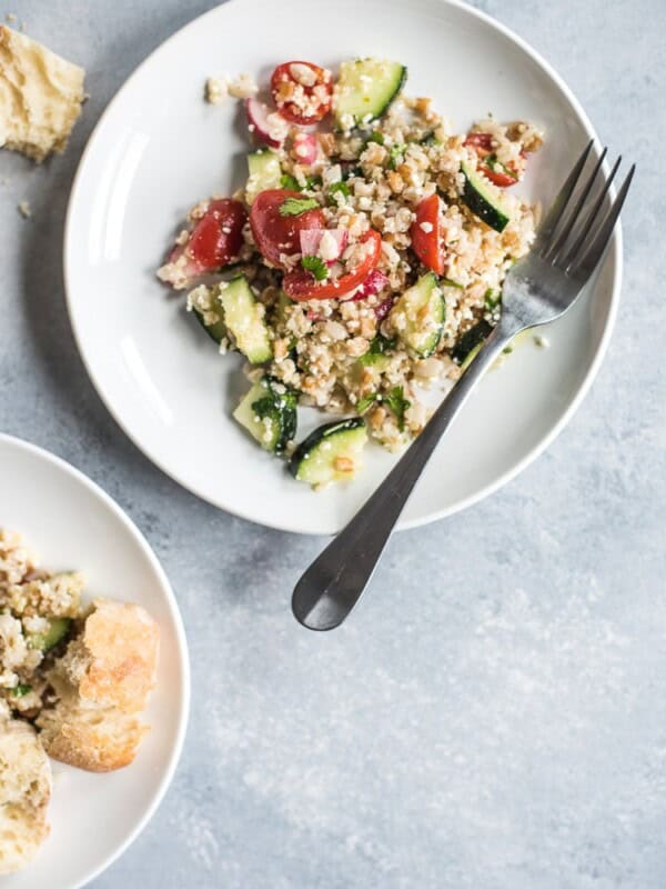 This Mexican Quinoa Salad with Farro and Barley is healthy, easy to make and makes a great vegetarian side dish or lunch in under 30 minutes.