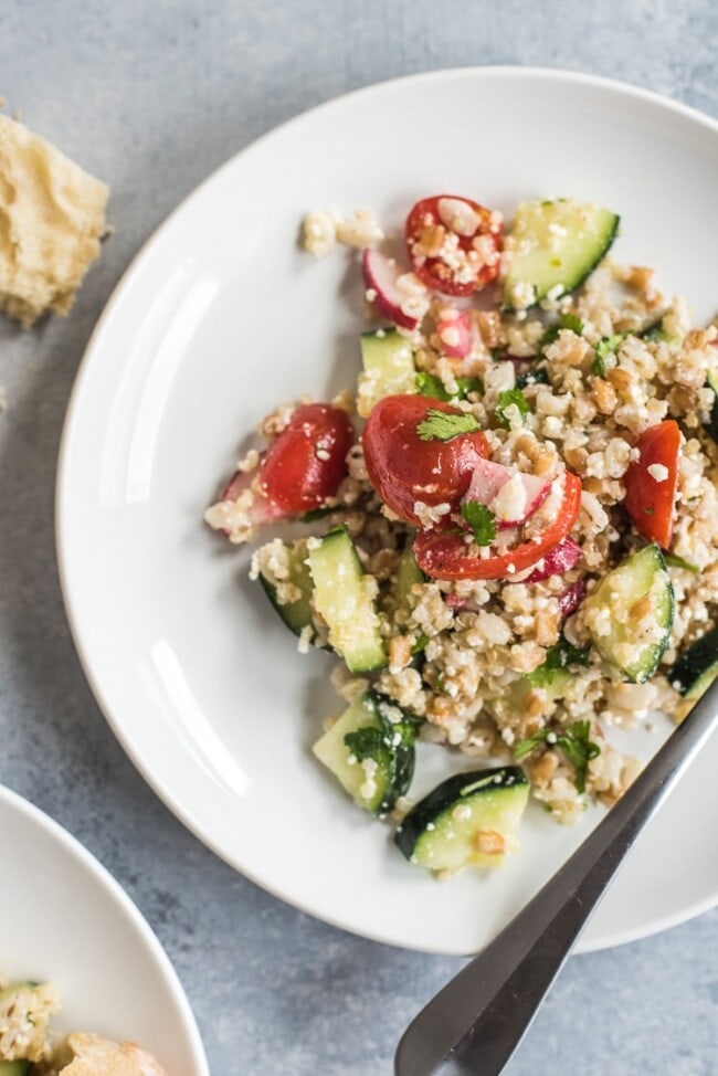 Mexican Quinoa Salad with Farro and Barley {Video}