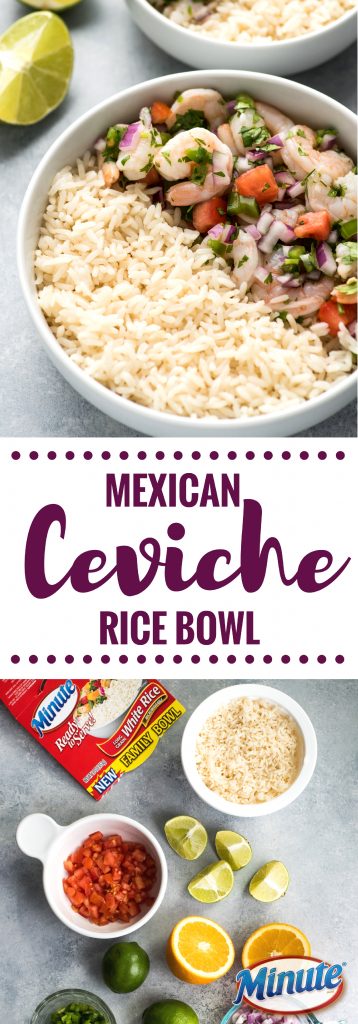 Mexican Ceviche Rice Bowl - Isabel Eats