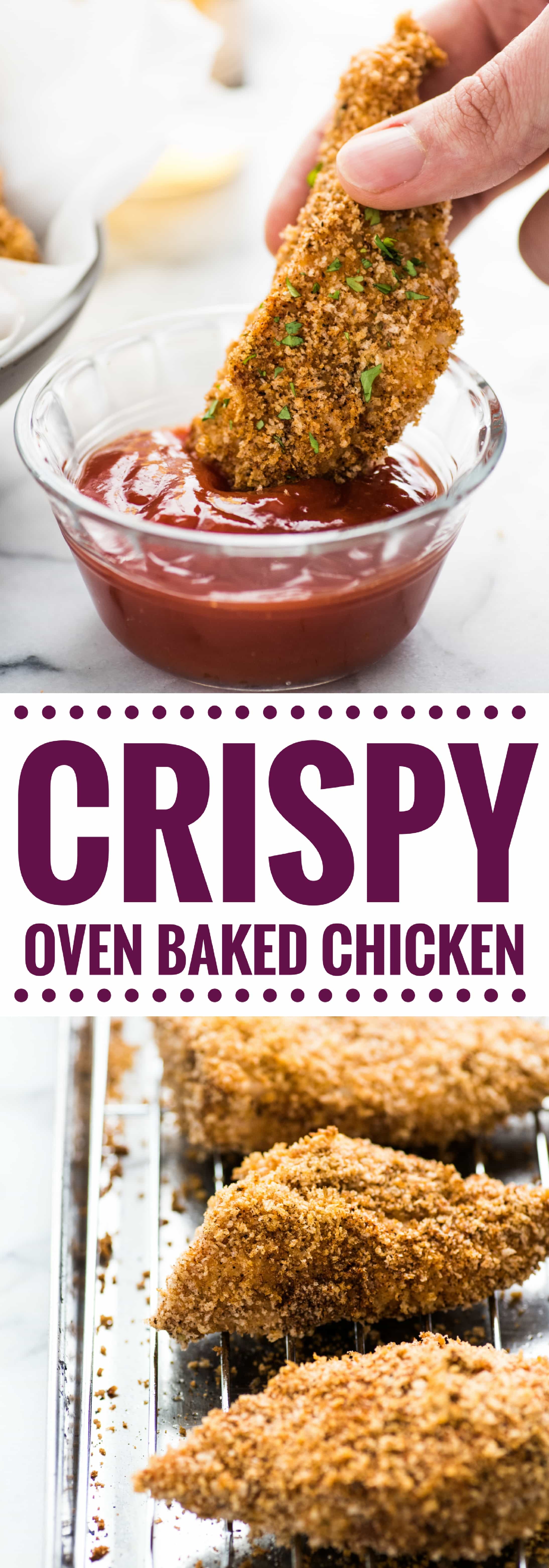 Crispy Oven Baked Chicken Tenders - Isabel Eats