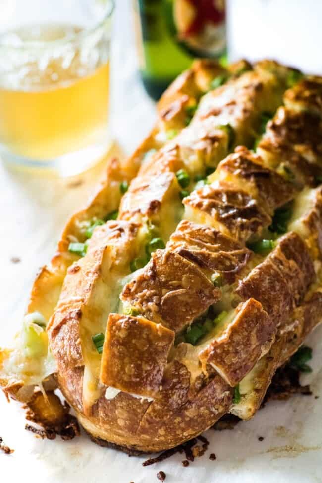 Jalapeño Popper Pull-Apart Bread - Isabel Eats