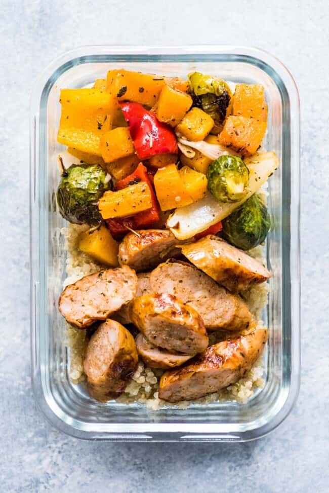 Healthy Sheet Pan Sausage And Veggies Isabel Eats Easy Recipes 8358