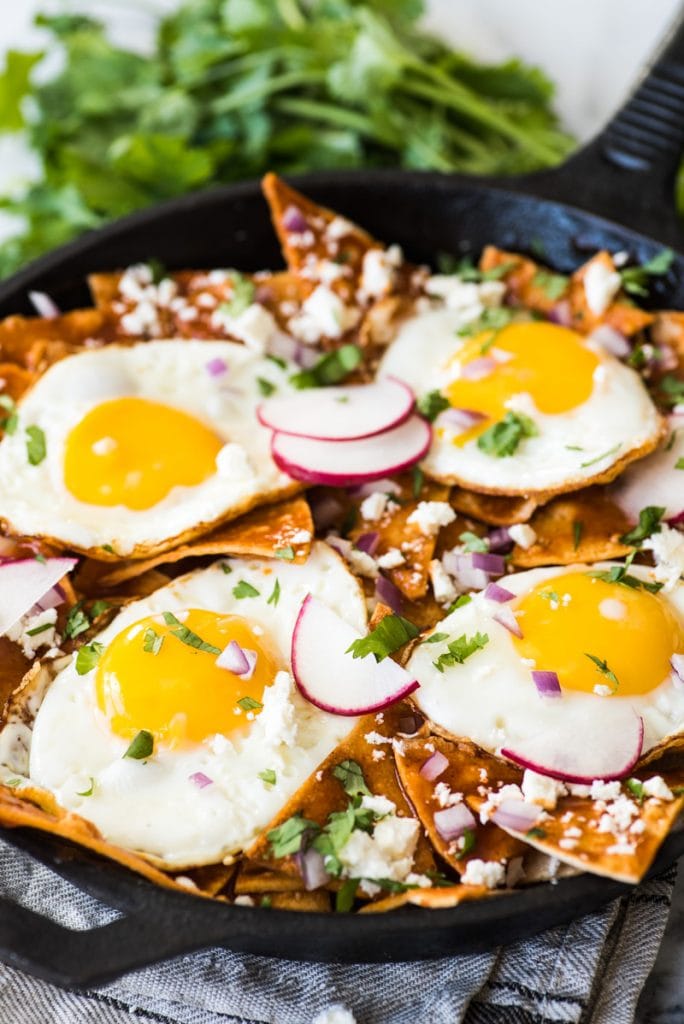 Easy Red Chilaquiles - Isabel Eats