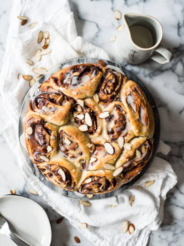 These Mexican Chocolate Cinnamon Rolls filled with cocoa powder, brown sugar and cinnamon are a comforting winter breakfast and brunch treat!