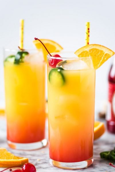 Tequila Sunrise Recipe - Isabel Eats