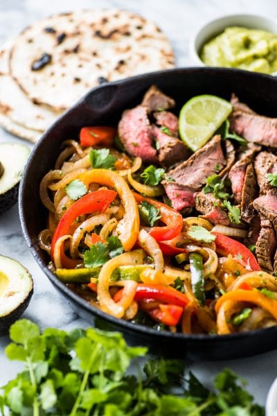 Easy Steak Fajitas - Isabel Eats