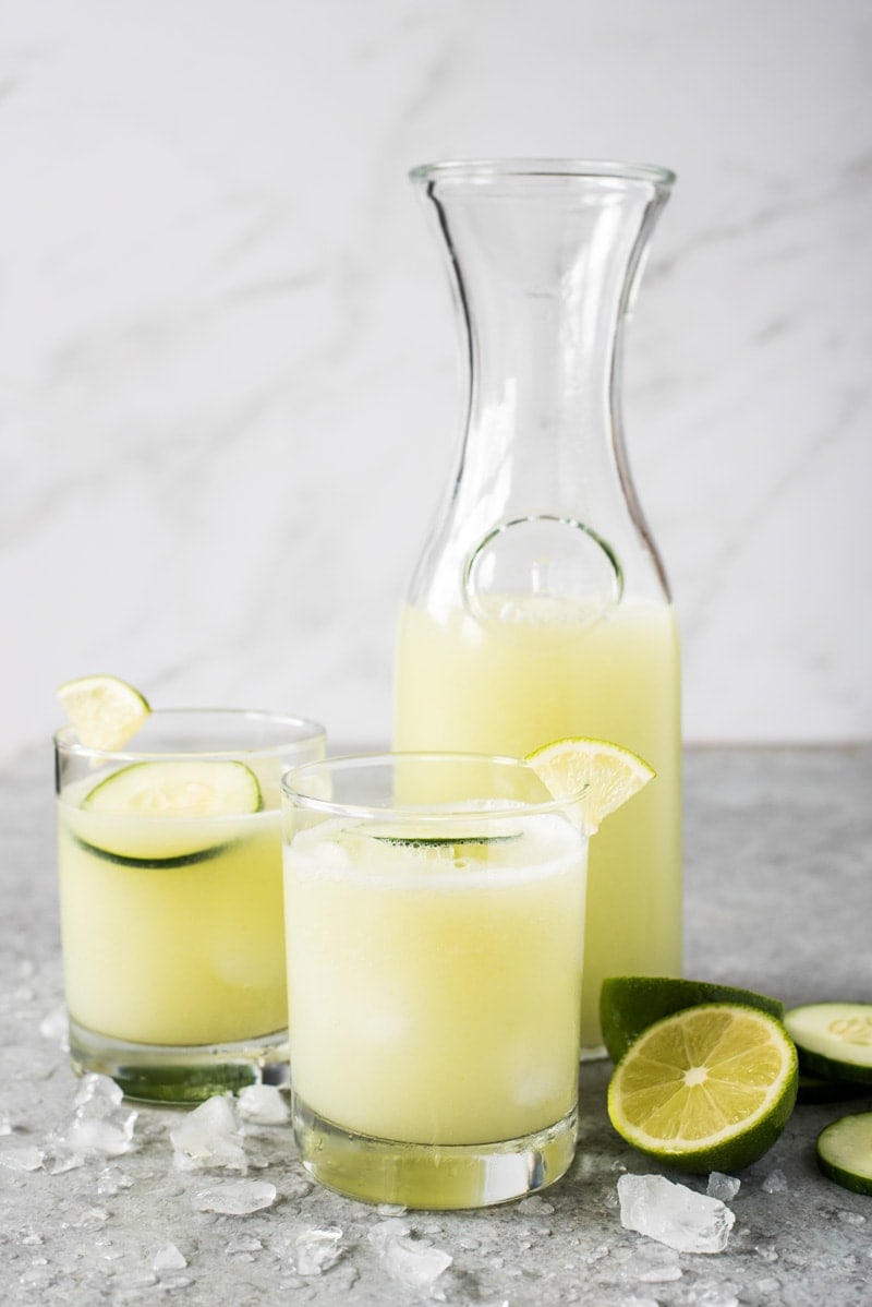 Agua Fresca de Pepino con Limón │Muy Fácil de preparar