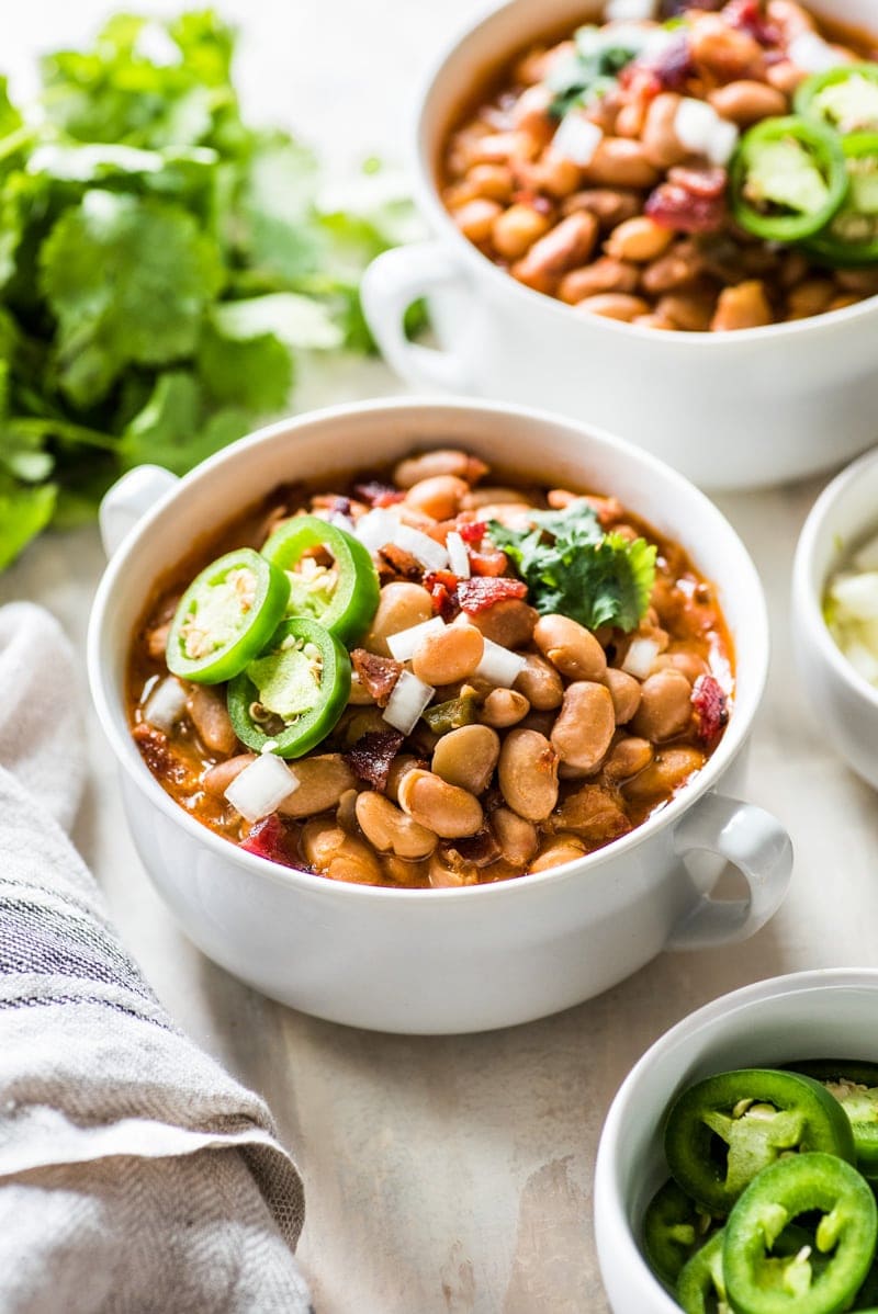 Drain the beans once they are cooked. Recipe: Frijoles de Olla