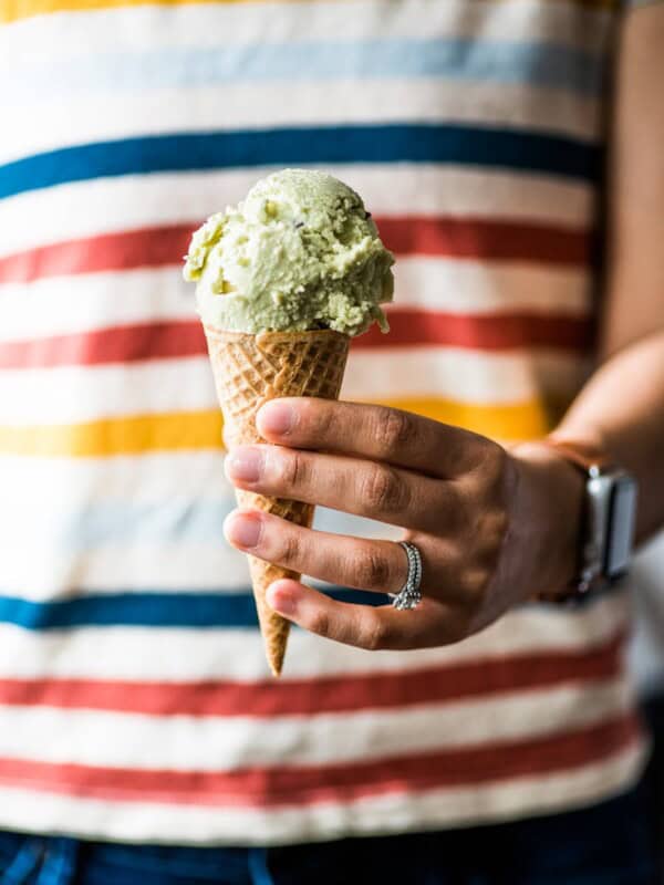 No ice cream maker? No problem! This no churn Avocado Ice Cream is creamy, rich and smooth. All you need is a mixer! (gluten free, vegetarian)