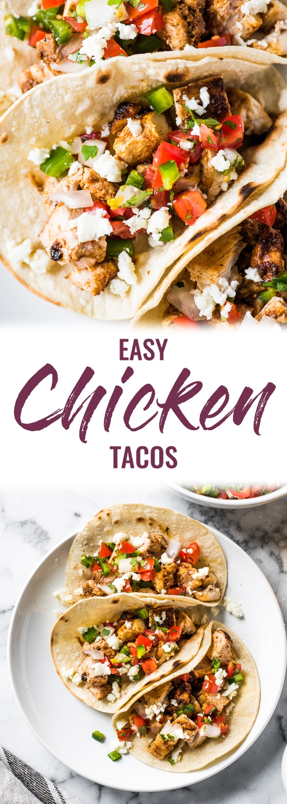 The BEST Easy Chicken Tacos - Isabel Eats