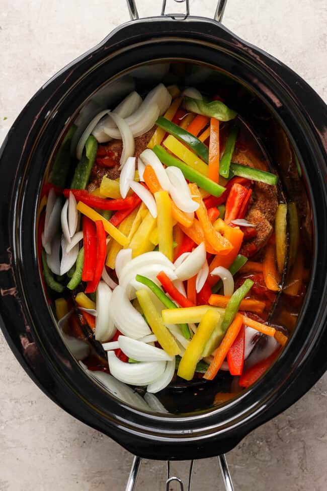 Crockpot Chicken Fajitas - Isabel Eats