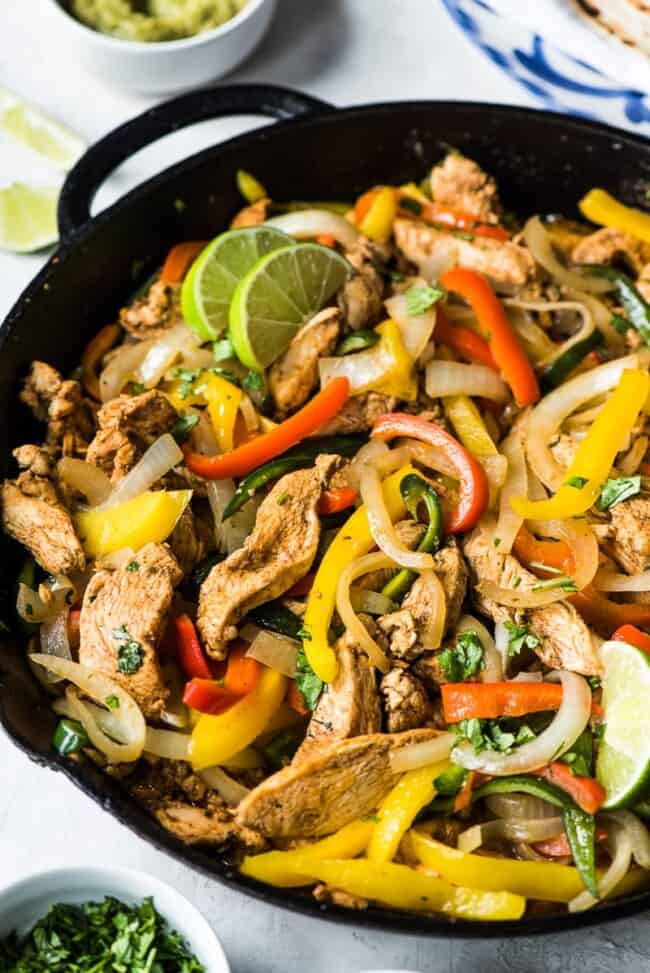 30 Minute Chicken Fajitas - Isabel Eats {Easy Mexican Recipes}