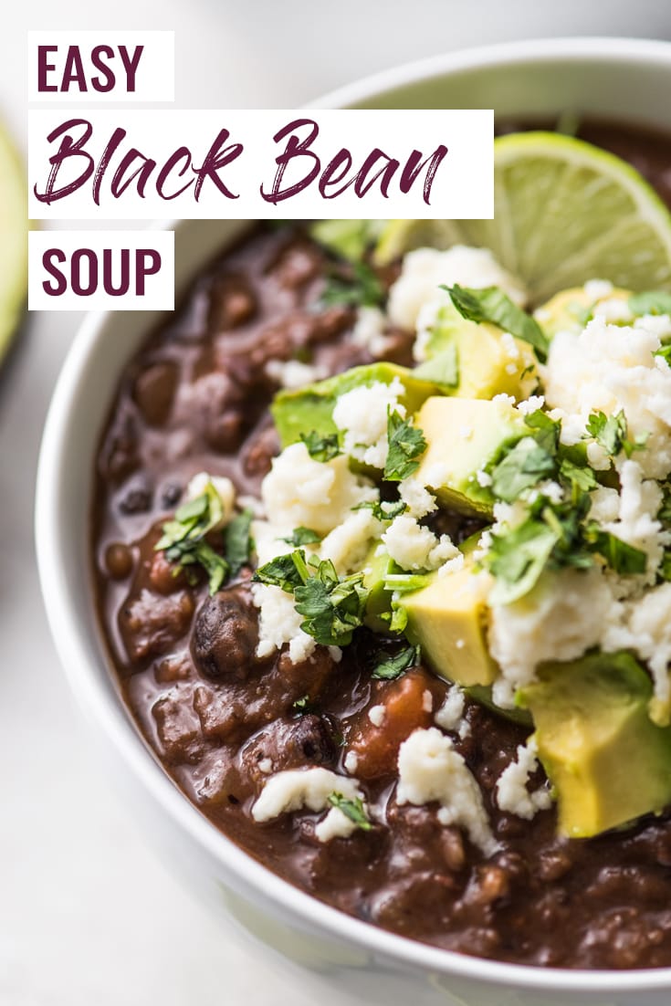 Easy Black Bean Soup Recipe - Isabel Eats