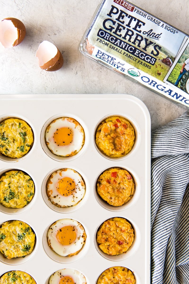 Breakfast Egg Muffins 3 Ways (Meal Prep) - Cafe Delites
