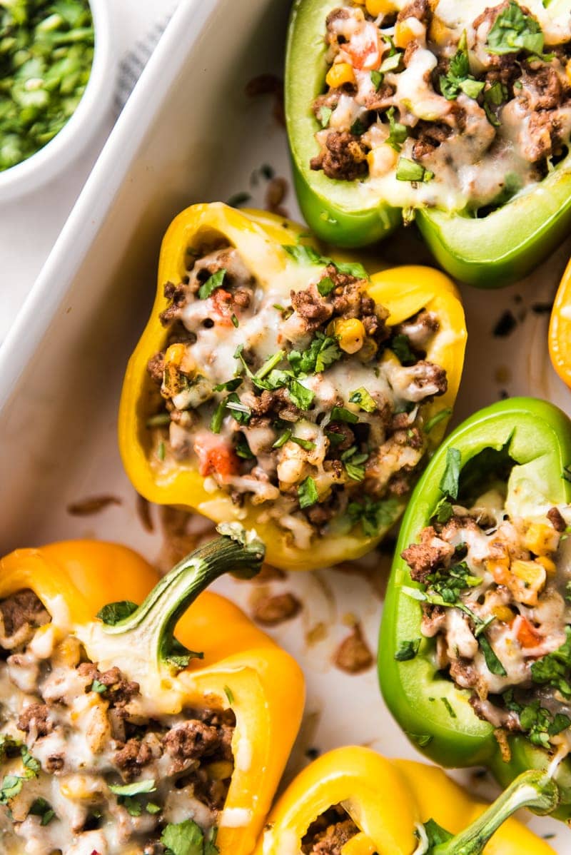 Mexican Stuffed Peppers Isabel Eats Easy Mexican Recipes