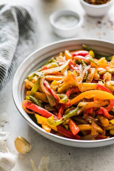 Sauteed Peppers and Onions (Easy and Flavorful) - Isabel Eats