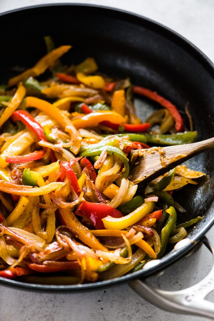 Sauteed Peppers and Onions (Easy and Flavorful) - Isabel Eats