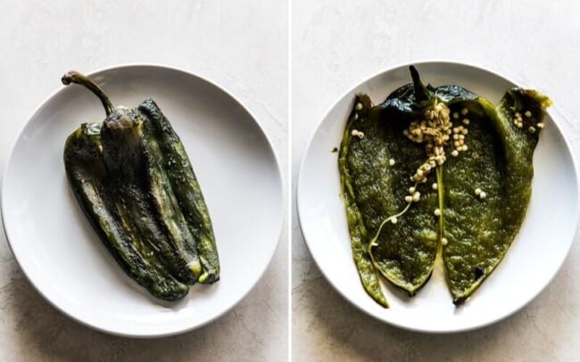 How To Roast Poblano Peppers - Isabel Eats {Easy Mexican Recipes}