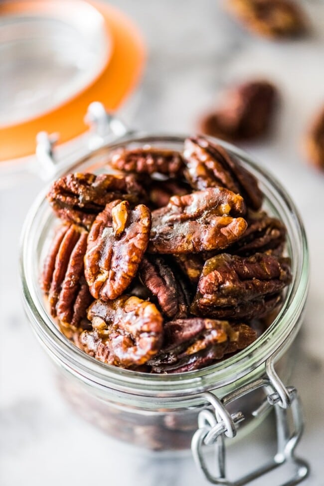 Easy Candied Pecans {on the Stovetop!} Isabel Eats