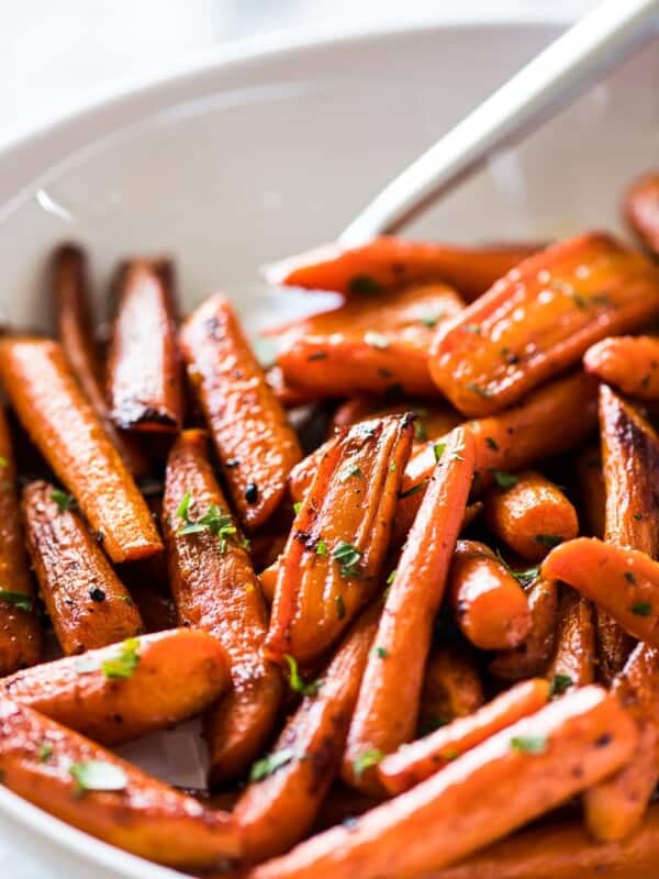 Oven Roasted Carrots with Maple Cinnamon