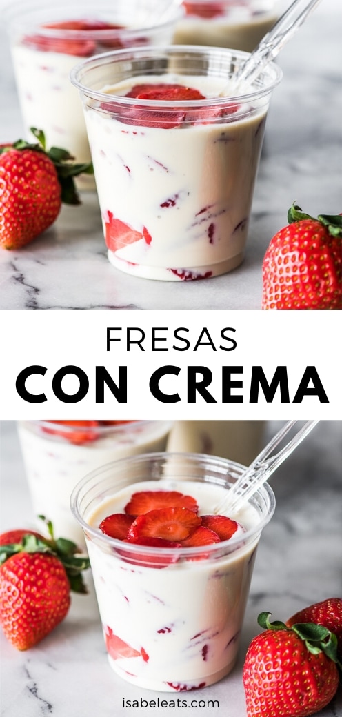 Fresas con Crema (Mexican Strawberries and Cream) - Isabel Eats