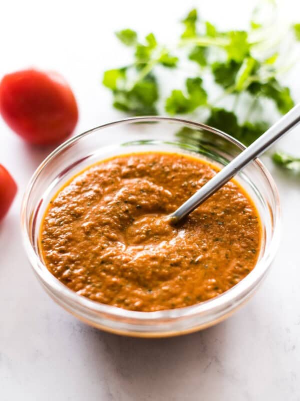 Ranchero sauce in a bowl