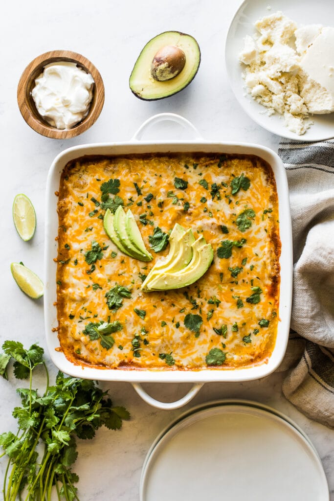 Easy Chicken Tamale Casserole - Isabel Eats