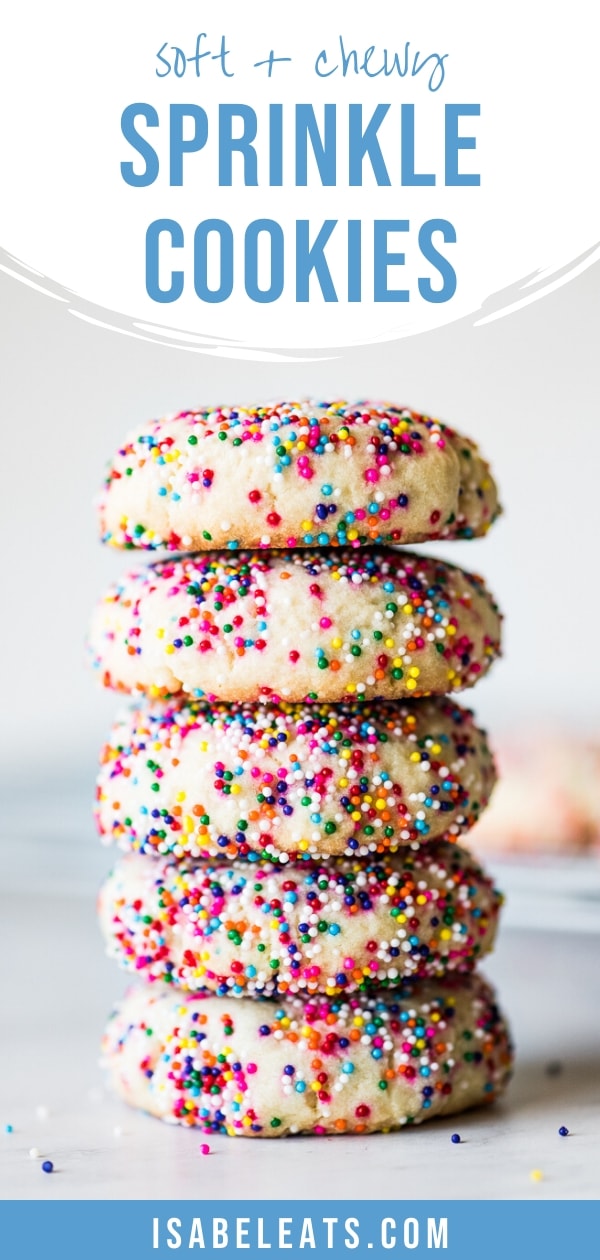 Easy Sprinkle Cookies - Isabel Eats