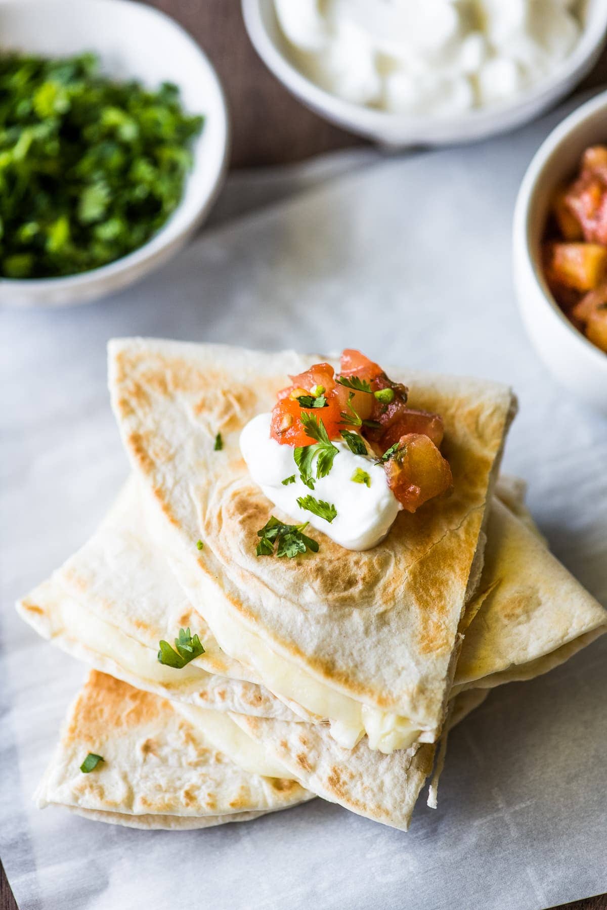 The BEST Cheese Quesadillas - Isabel Eats