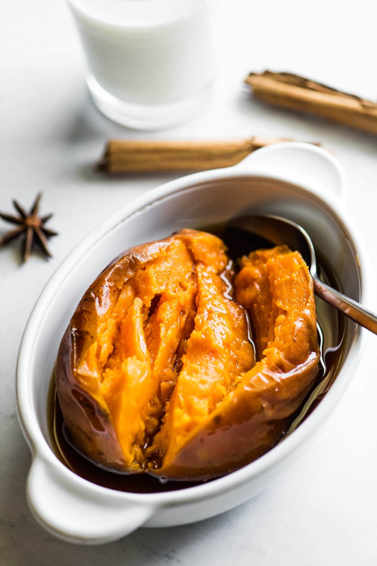 Camote Enmielado (Mexican Candied Sweet Potatoes) - Isabel Eats