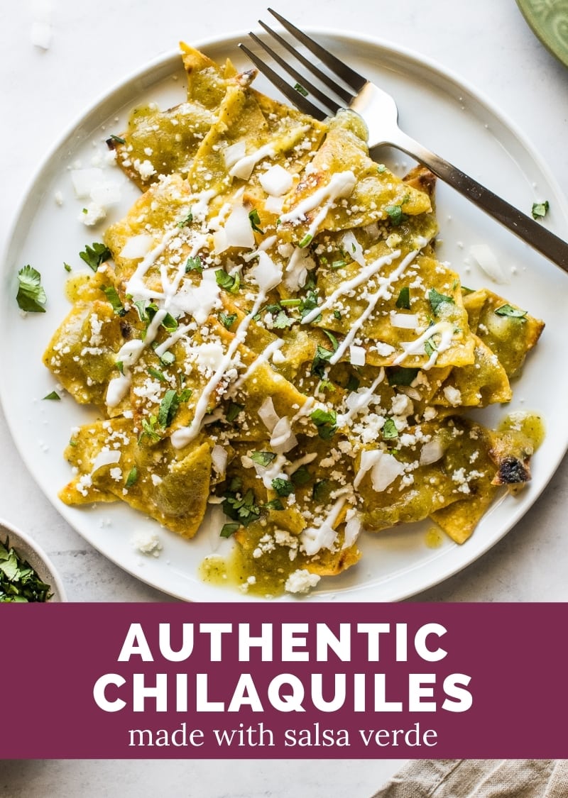 Easy Chilaquiles Verdes - Isabel Eats