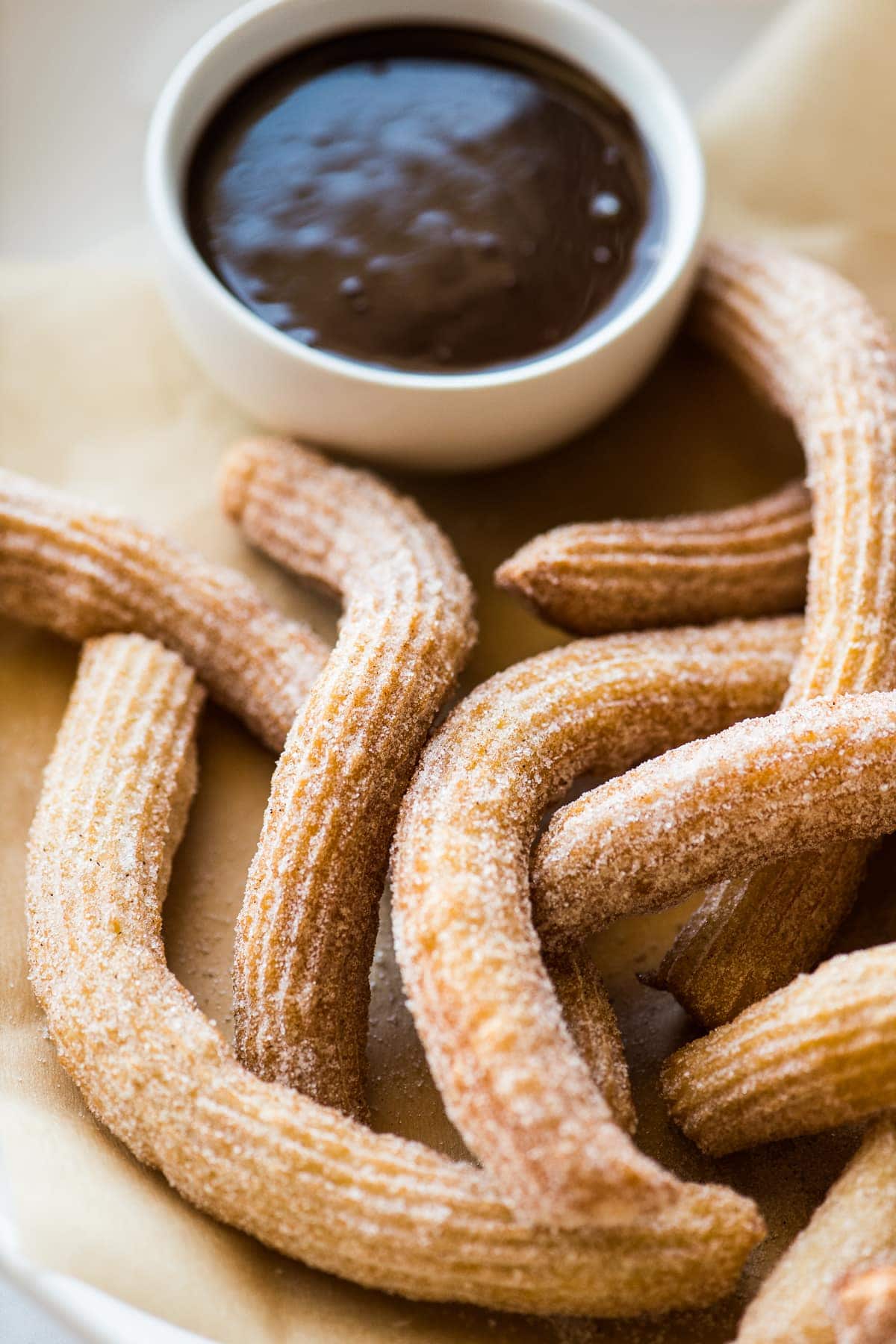 Churros with Salted Caramel - Challenge Dairy